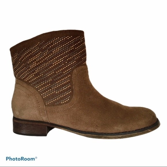 Carlos by Carlos Santana Alton Studded Taupe Suede Boots Size 8 - Picture 5 of 10